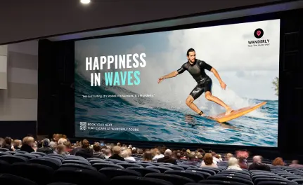 QR codes in cinema ads