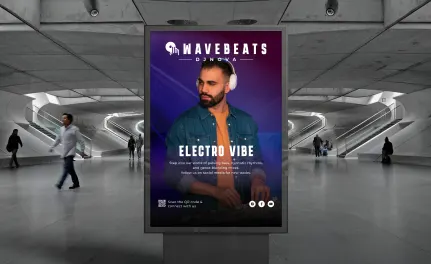 QR codes on digital signage