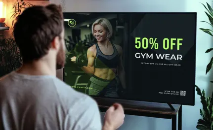 QR codes on TV ads
