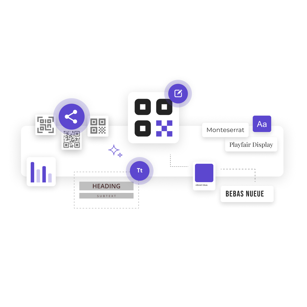 Design custom QR codes