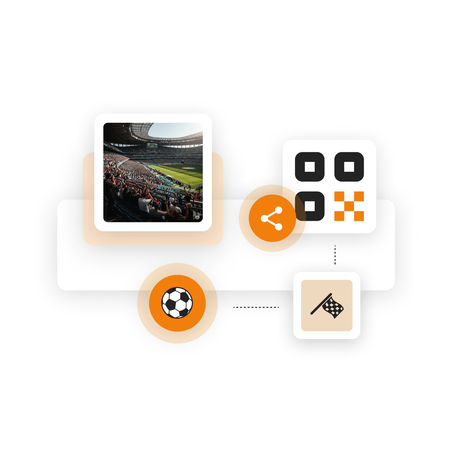 QR codes for stadium