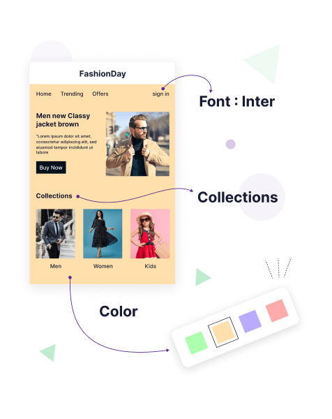 Branded landing page